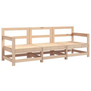 vidaXL 3-delige Loungeset massief grenenhout