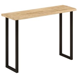 vidaXL Wandtafel met natuurlijke rand 105x33x76 cm massief mangohout