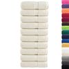 vidaXL Premium washandjes SOLUND 10 stuks cr&egrave;me 30x30 cm 600 g/m2