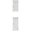 vidaXL Badkamermeubelset met plank VIGO 2 pcs Wit en Antiek Wit