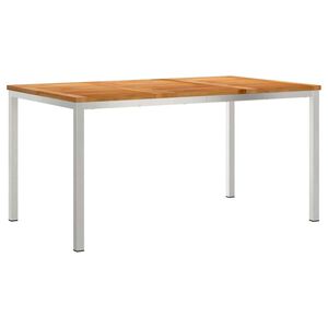 vidaXL EetTafel Bruin 150 x 90 x 75 cm Massief Teakhout