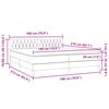 vidaXL Boxspring met matras en LED fluweel roze 180x210 cm