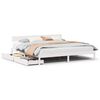 vidaXL Bedframe zonder matras massief grenenhout wit 180x200 cm