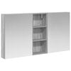 vidaXL Badkamerkastenset 3 st 130 x 14,5 x 70 cm Bewerkt hout