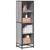 vidaXL Boekenkast 40x35x139 cm bewerkt hout grijs sonoma eikenkleurig