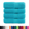 vidaXL Premium washandjes SOLUND 4 stuks turquoise 30x30 cm 600 g/m2