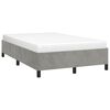 vidaXL Bedframe zonder matras 120x190 cm fluweel lichtgrijs