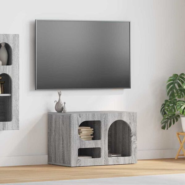 vidaXL TV-kast Grijs Sonoma 60 x 35 x 40 cm Bewerkt hout