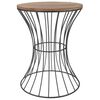 H&S Collection Bijzettafel metaal beige