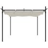 vidaXL Pergola met uitschuifbaar dak 295x292x230 cr&egrave;mekleurig