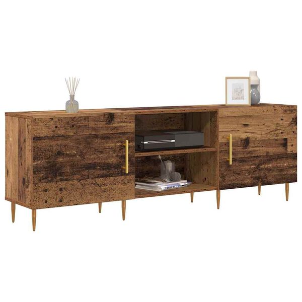 vidaXL TV-kast Oud hout 150 x 30 x 50 cm Bewerkt hout