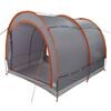 vidaXL Fietstent met dak Grijs en Oranje 256 x 222 x 182 cm taft