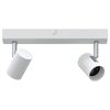 vidaXL Plafondspot met schijnwerpers Wit 26 x 6,5 x 11,5 cm Metaal