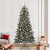 vidaXL Kunstkerstboom met 300 LED Groen 240 cm PVC en Plastic en Staal