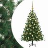 vidaXL Kunstkerstboom met kerstbal 150 cm 150 LED's Warmwit