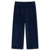 vidaXL Kinderbroek 92 ribfluweel marineblauw