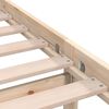 vidaXL Bedframe massief grenenhout zwart 75x190 cm