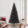 vidaXL Kerstboom met 300 LED met standaard Zwart 240 cm PVC