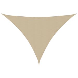 vidaXL Zonnescherm driehoekig 2,5x2,5x3,5 m oxford stof beige