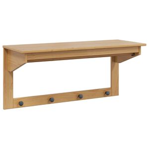 vidaXL Kapstok HILL Honingbruin 90 x 35 x 41.5 cm Massief grenenhout