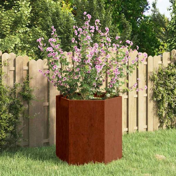 vidaXL Plantenbak roestig 40x40x45 cm cortenstaal