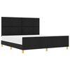 vidaXL Bedframe met hoofdeinde Zwart 180 x 200 cm Stof
