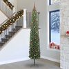 vidaXL Kunstkerstboom Groen 300 cm PVC en Staal en Kunststof