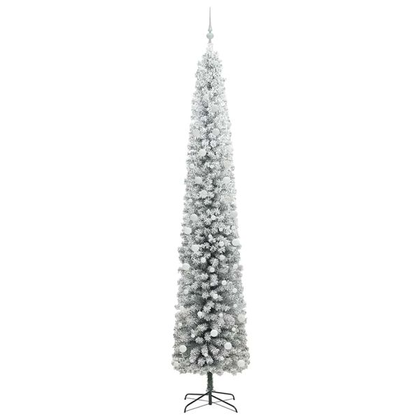 vidaXL Kunstkerstboom Groen 300 cm PVC en Staal en Kunststof