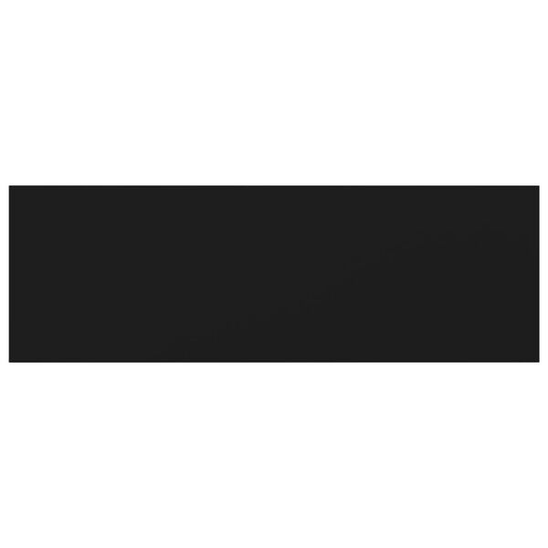 vidaXL Wandschappen 4 st 60x20x1,5 cm spaanplaat zwart