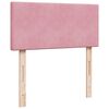 vidaXL Ottoman bed met matras 100x200 cm fluweel roze