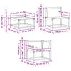 vidaXL Buiten bankenset 8 pcs Natuurlijk en Cr&egrave;me Massief Acaciahout