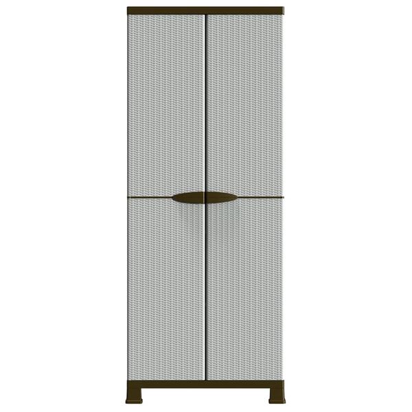 vidaXL Opbergkast 68x39x171,5 cm rattan ontwerp