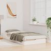 vidaXL Bedframe Wit 100 x 210 cm Massief grenenhout