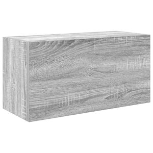 vidaXL Badkamerwandkast 60x25x30 cm bewerkt hout grijs sonoma eiken