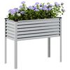 vidaXL Plantenbak 100x45x90 cm gegalvaniseerd staal