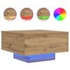 vidaXL Artisanaal eiken 55 x 55 x 31 cm Bewerkt hout