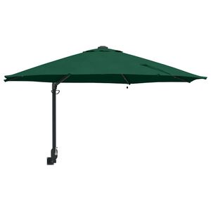 vidaXL Tuinparasol Groen 248 x 248 x 148 cm Polyester en staal