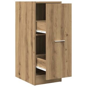 vidaXL Apothekerskast 30x41x77,5 cm bewerkt hout artisanaal eikenkleur