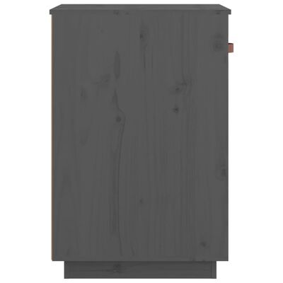 vidaXL Bureaukastje 40x50x75 cm massief grenenhout grijs
