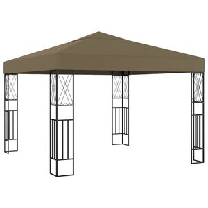 vidaXL Prieel 3x3 m stof taupe