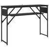 vidaXL Consoletafel Zwart Eiken Bewerkt hout 105x30x75cm