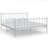 vidaXL Bedframe metaal grijs 200x200 cm