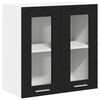 vidaXL Hangkast Zwart Eiken 60 x 31 x 60 cm Bewerkt hout