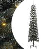 vidaXL Kunstkerstboom met 300 LED Groen 240 cm PVC en Plastic en Staal