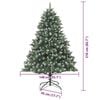 vidaXL Kunstkerstboom met 300 LED Groen 210 cm PVC en Plastic en Staal