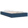 vidaXL Bedframe zonder matras 120x190 cm stof blauw