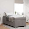vidaXL Bedframe met matras Taupe 120 x 190 cm Stof