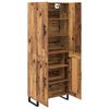 vidaXL Hoge kast 2 pcs Oud Hout 69,5 x 34 x 180 cm