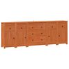 vidaXL Dressoir 5 st Wasbruin 226 x 35 x 80 cm Massief grenenhout