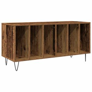 vidaXL Platenkast Oud hout 100 x 38 x 48 cm Bewerkt hout